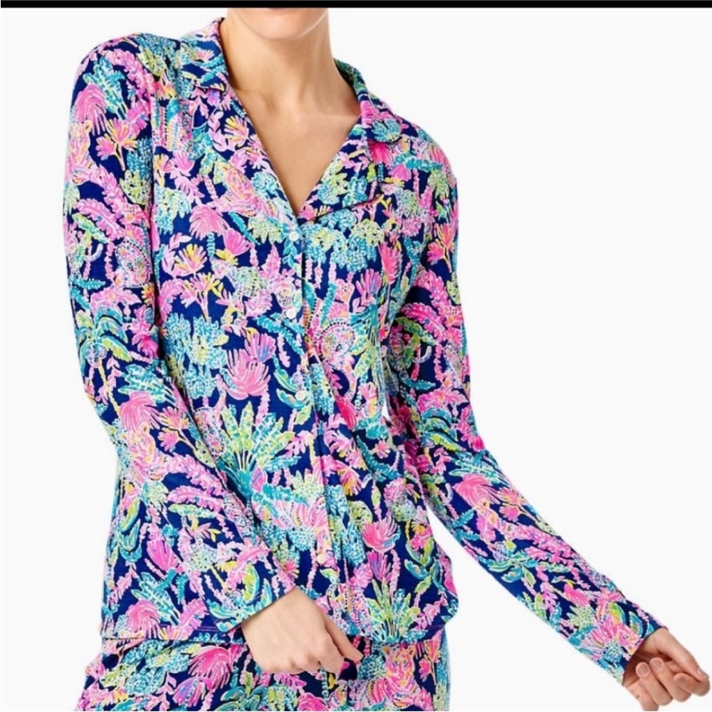 Lilly Pulitzer Vibrant Floral Pajama Set